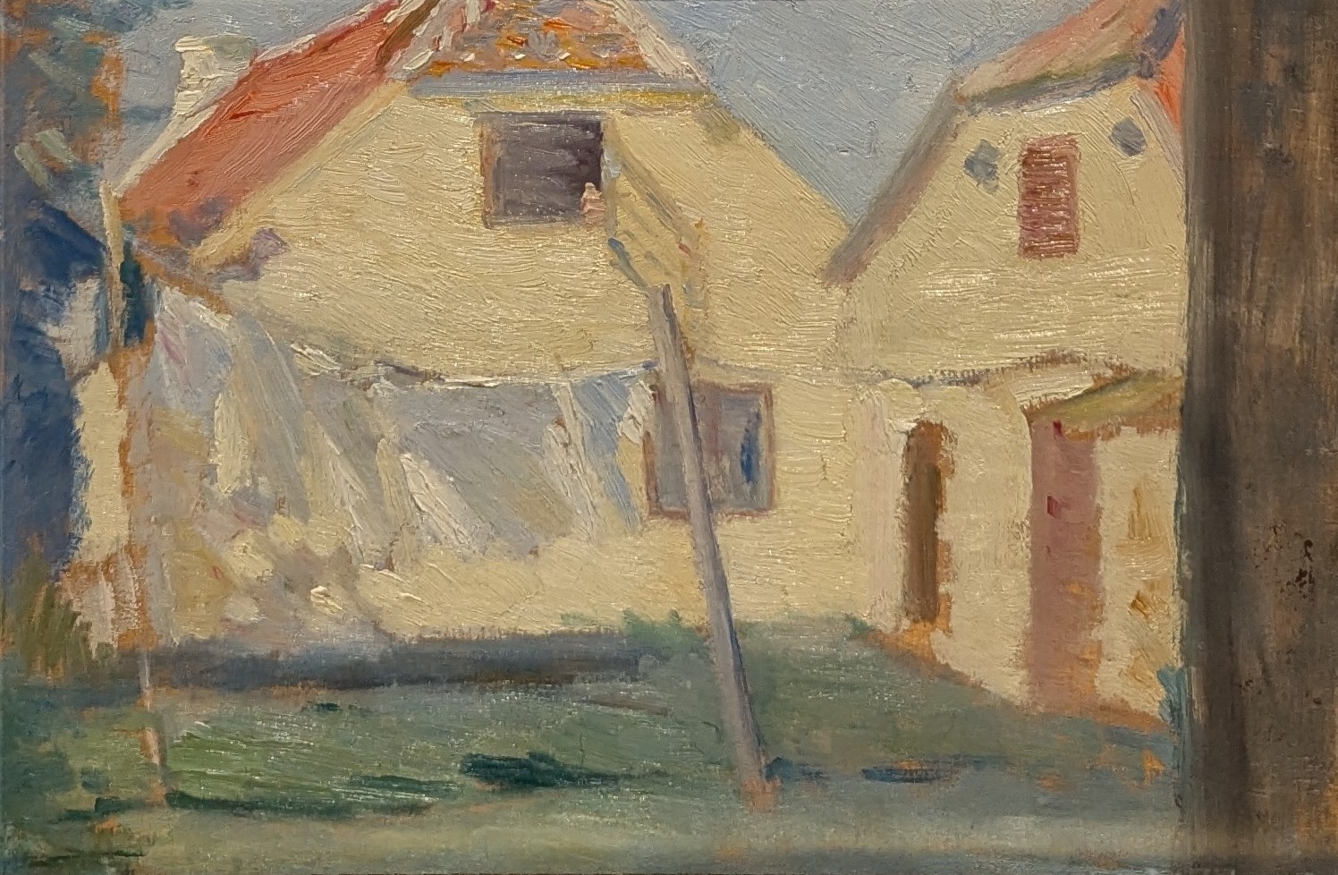 Vasketøj mellem gavle  by Marie Krøyer