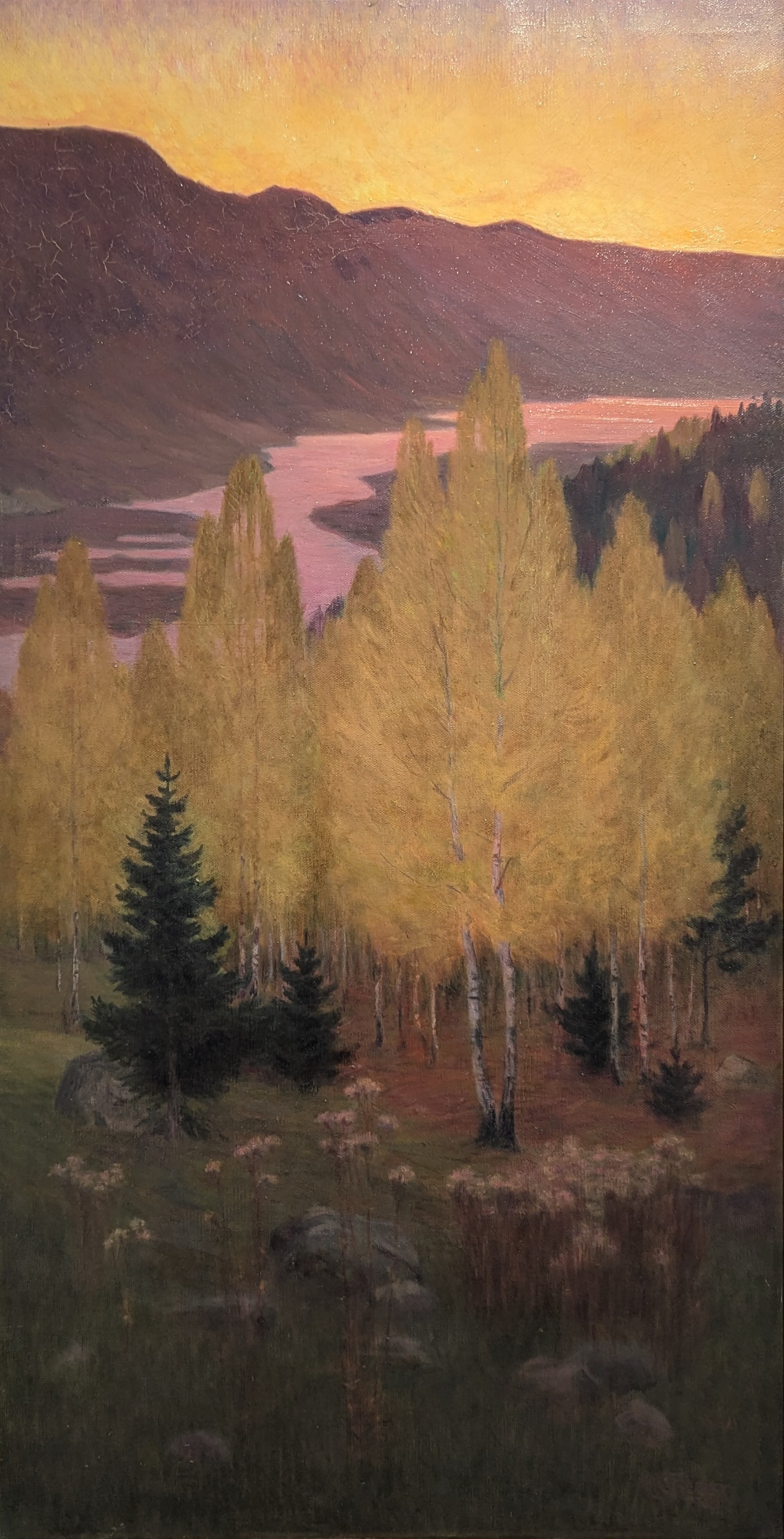 En sen höstkväll i Vaage by Lars Jorde