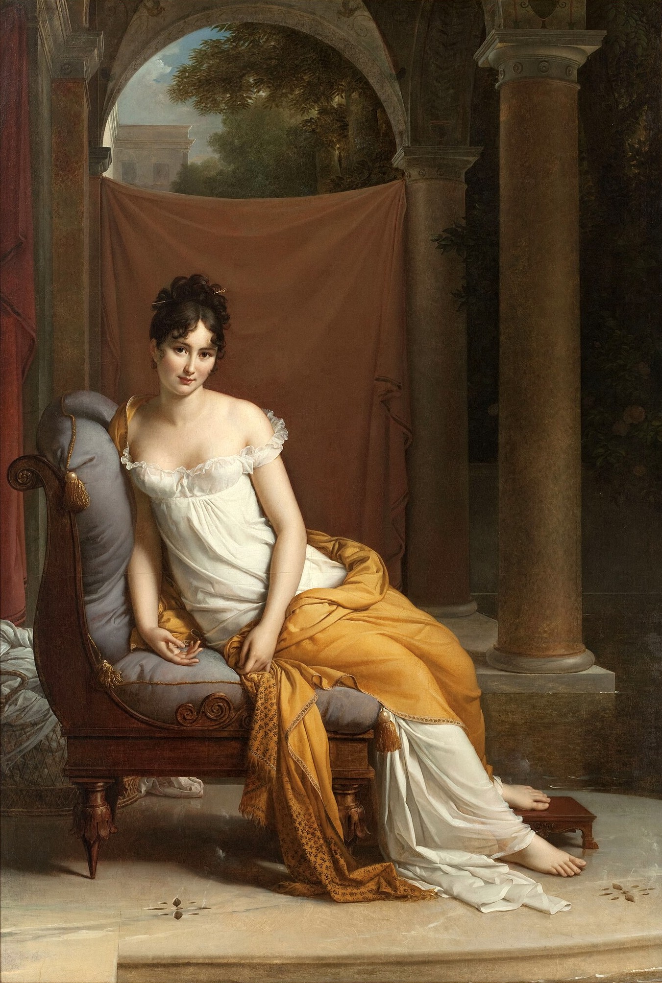 Portrait de Juliette Récamier, née Bernard by François Pascal Simon Gérard