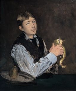 Jeune homme pelant une poire by Édouard Manet