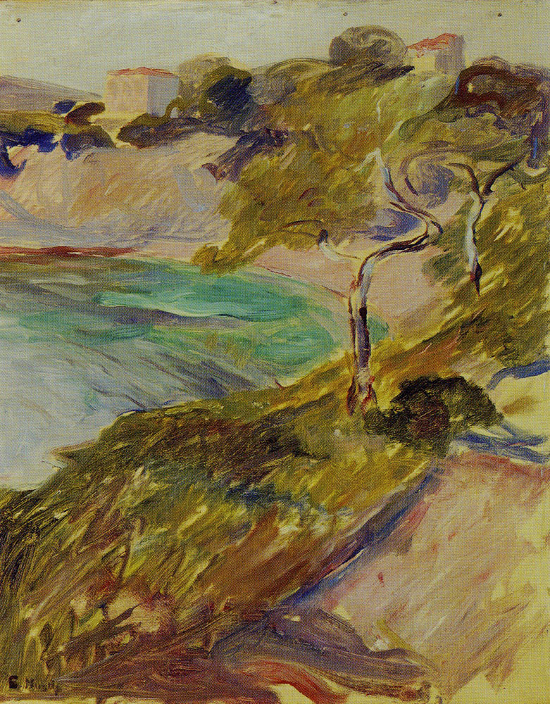 Trees by the Mediterranean, Edvard Munch