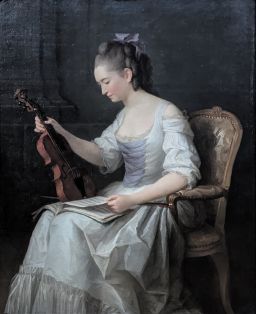 Portrait of a Violinist by Anne Vallayer-Coster