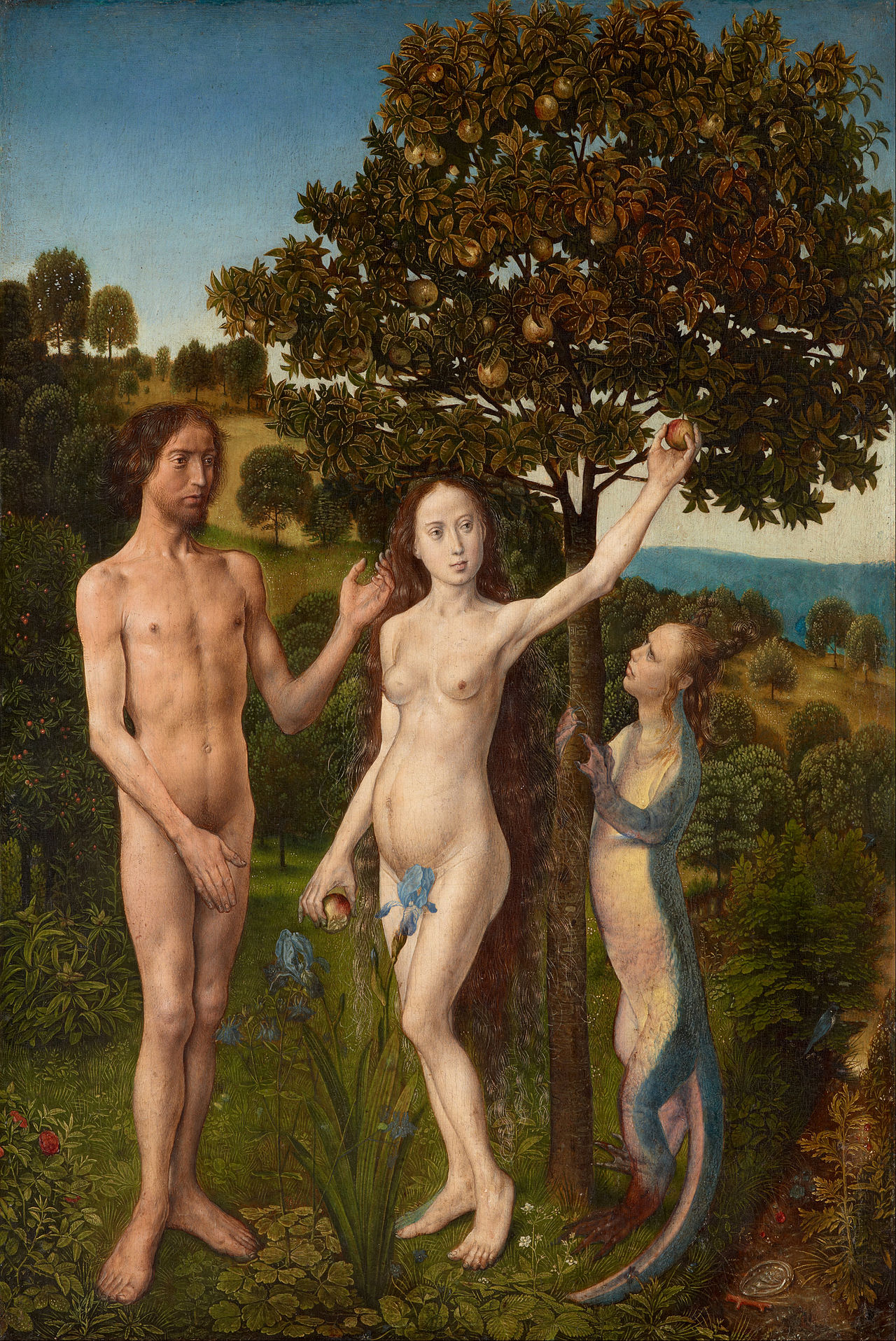 The Fall of Man and The Lamentation, Hugo van der Goes