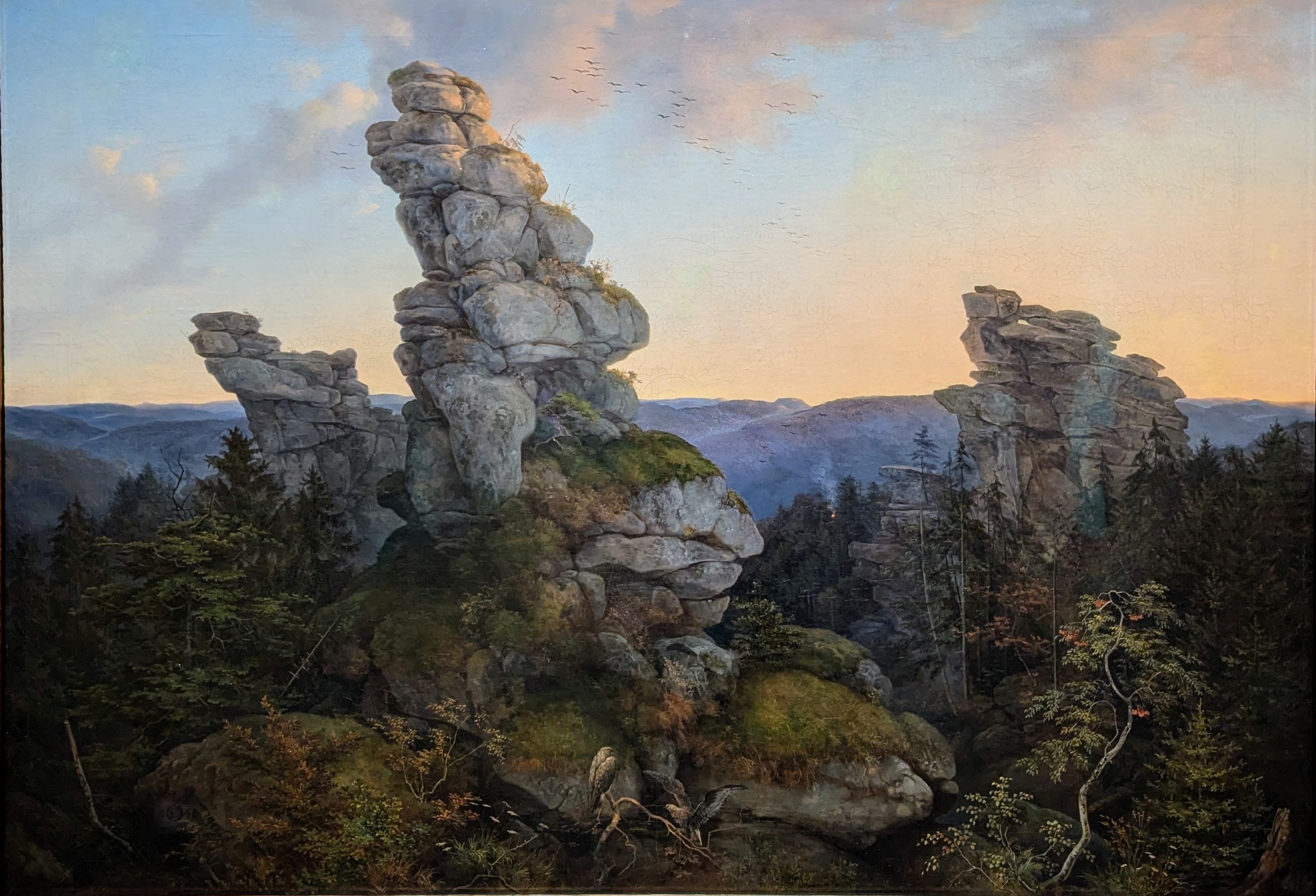 Die Greifensteine im Saechsischen Erzgebirge by Ernst Ferdinand Oehme