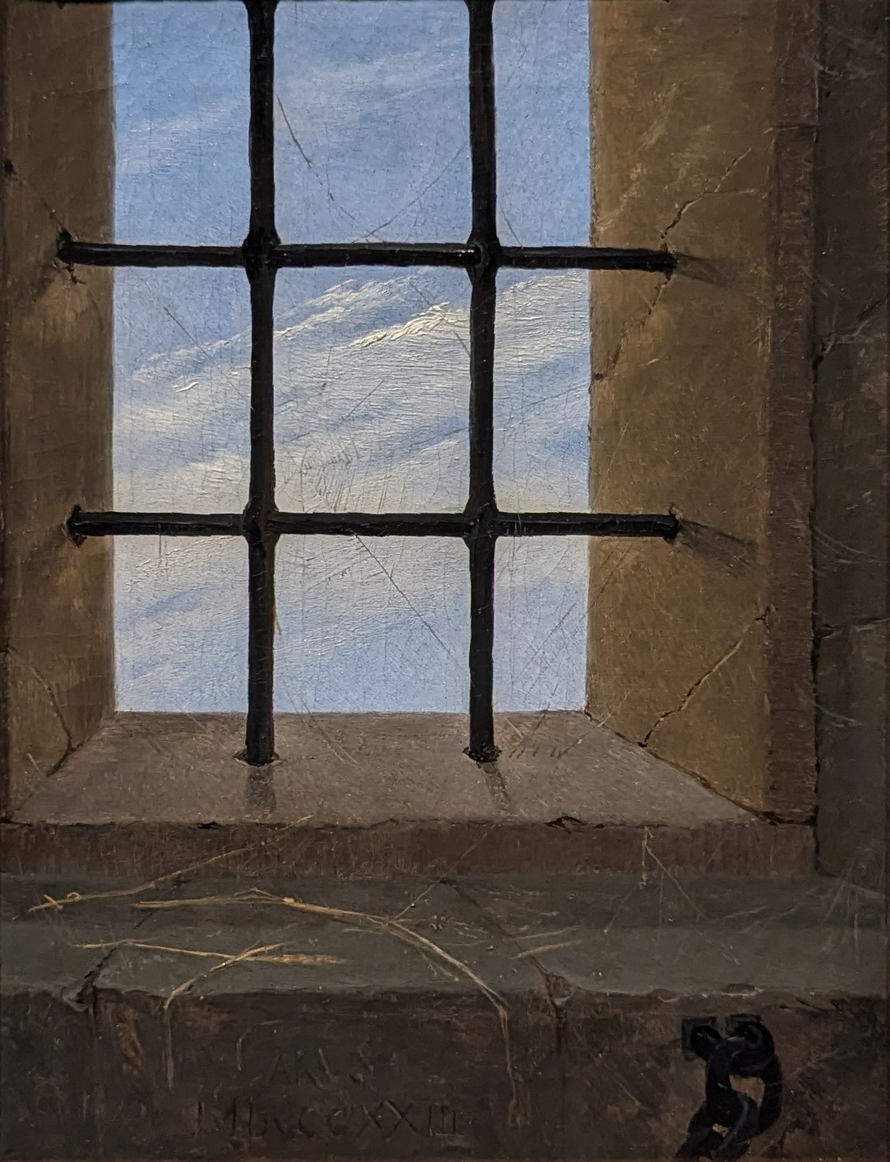 A View of the Sky from a Prison Window by Carl Gustav Carus