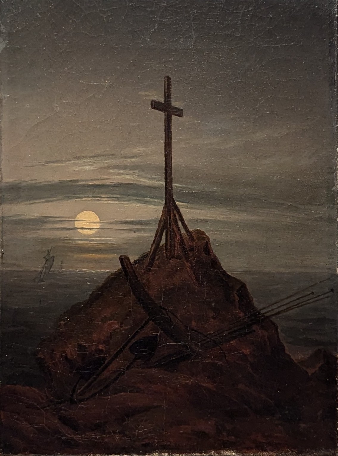 Kreuz an der Ostsee by Caspar David Friedrich