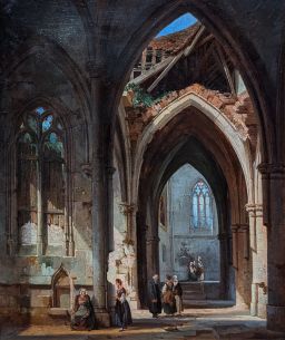 Intérieur de l'église Saint Thibault en Bourgogne by Étienne Bouhot