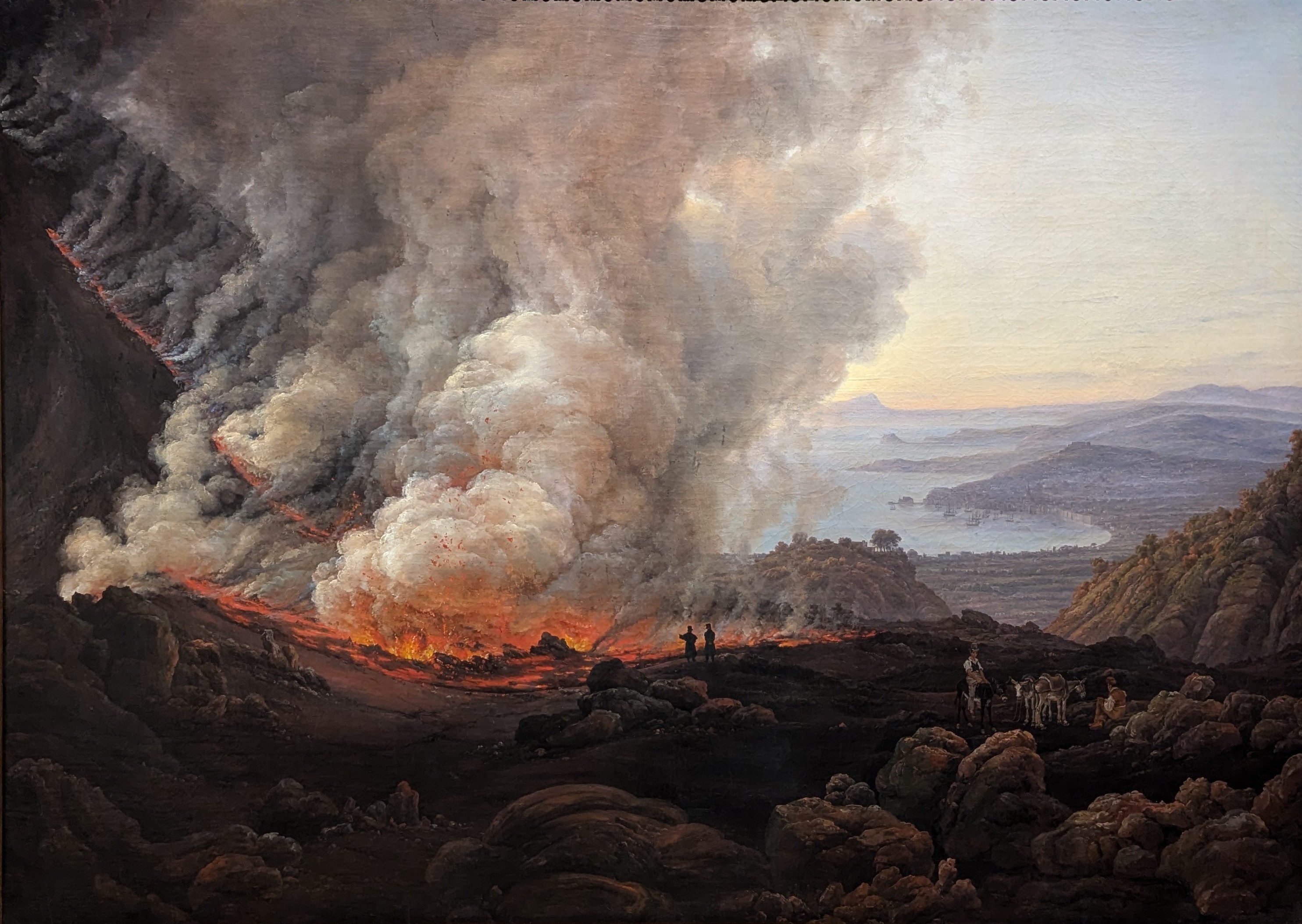 Vesuvius utbrudd i desember, 1820 by Johan Christian Dahl