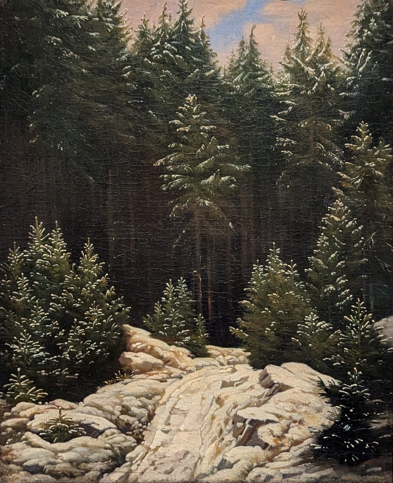 Frühschnee by Caspar David Friedrich