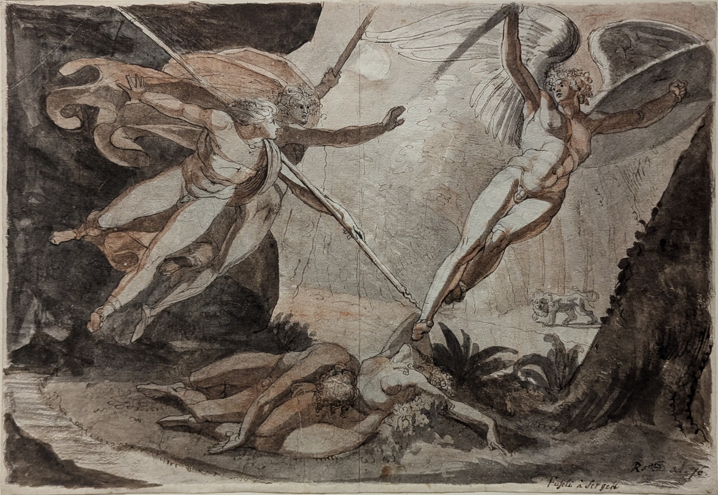 Satan Flees from Ithuriel's Spear by Henry Fuseli