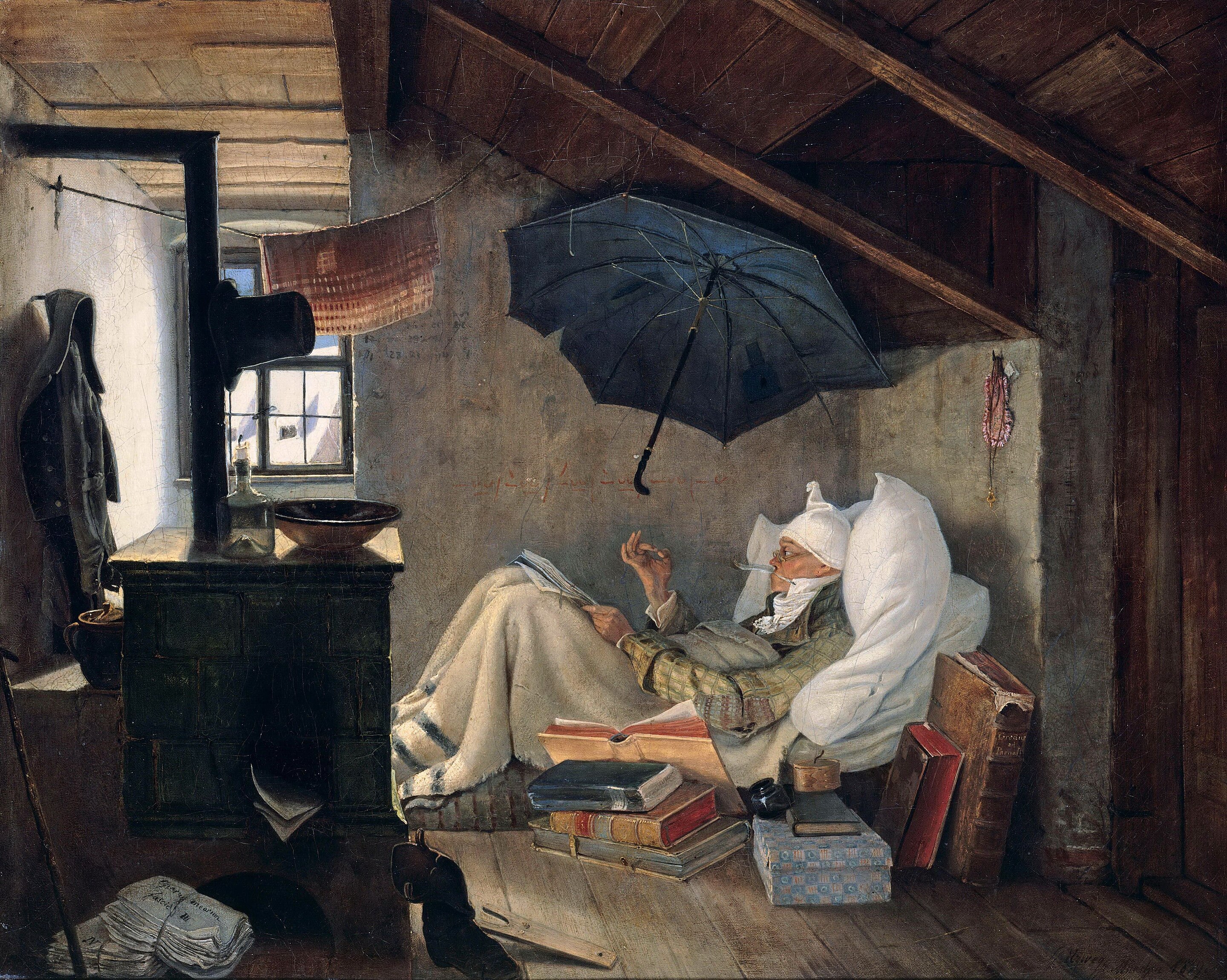 Der arme Poet by Carl Spitzweg