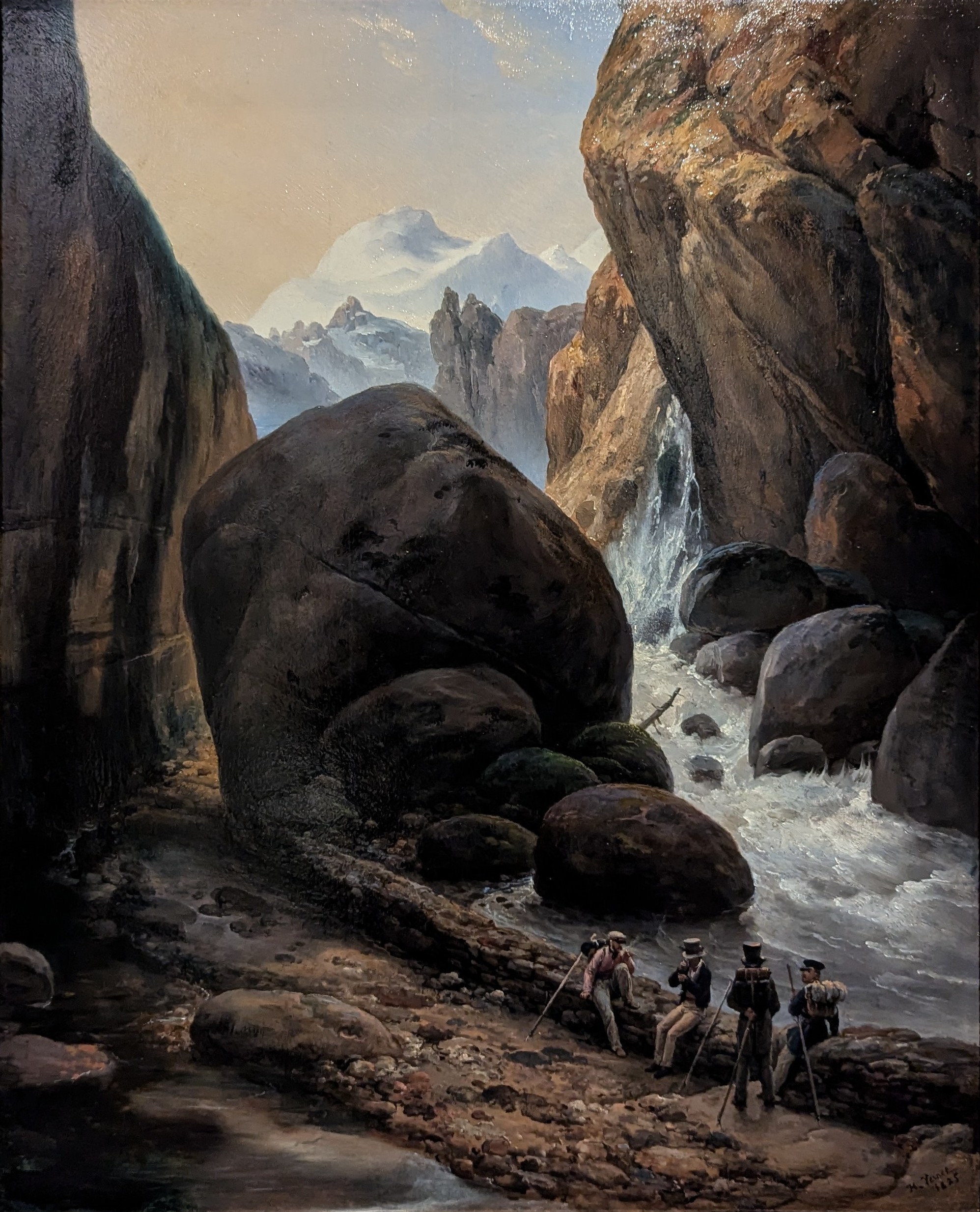 Hikers Taking a Break in the Mountains by Horace Vernet