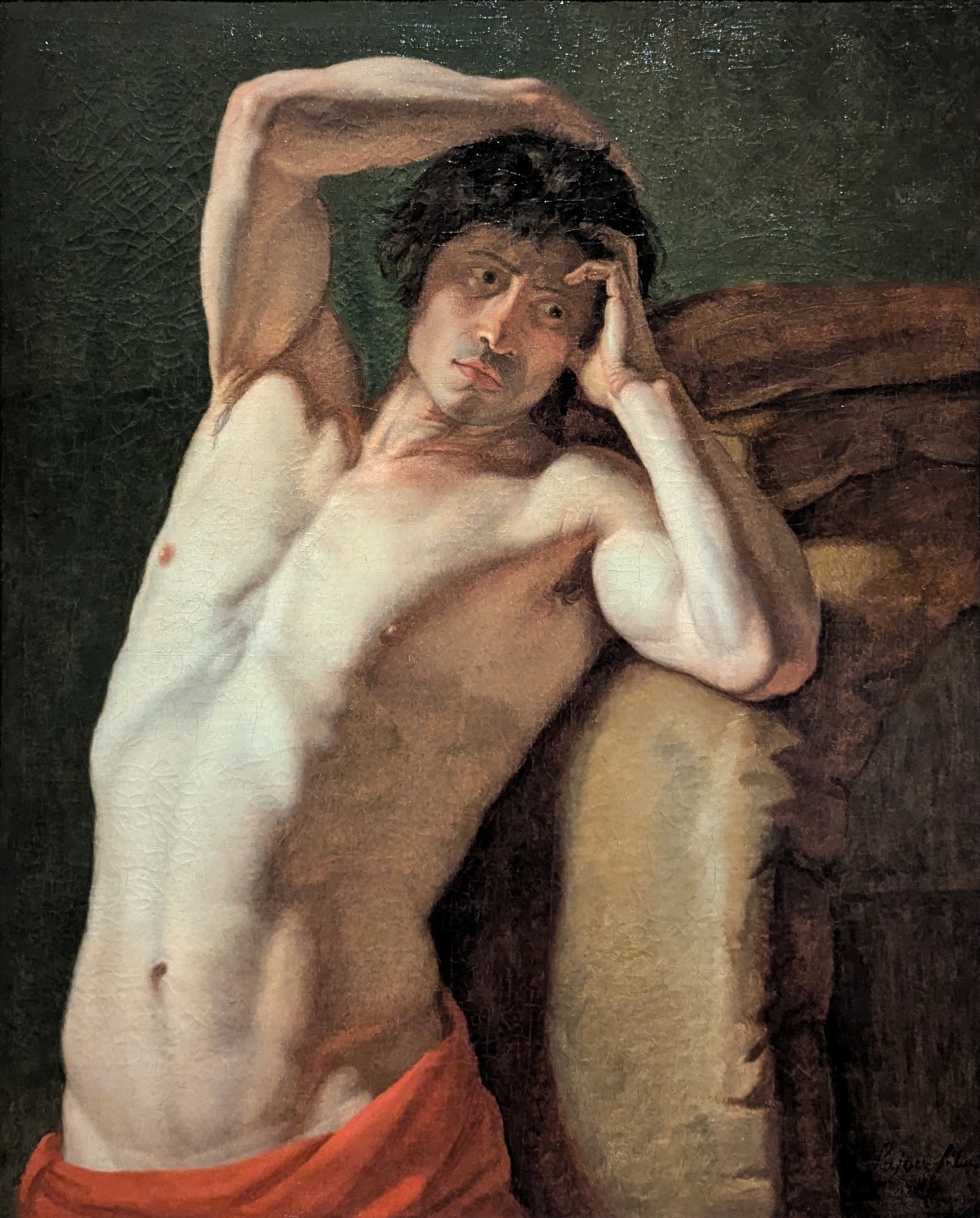 Study of a Male Nude by Jacques-Augustin-Catherine Pajou