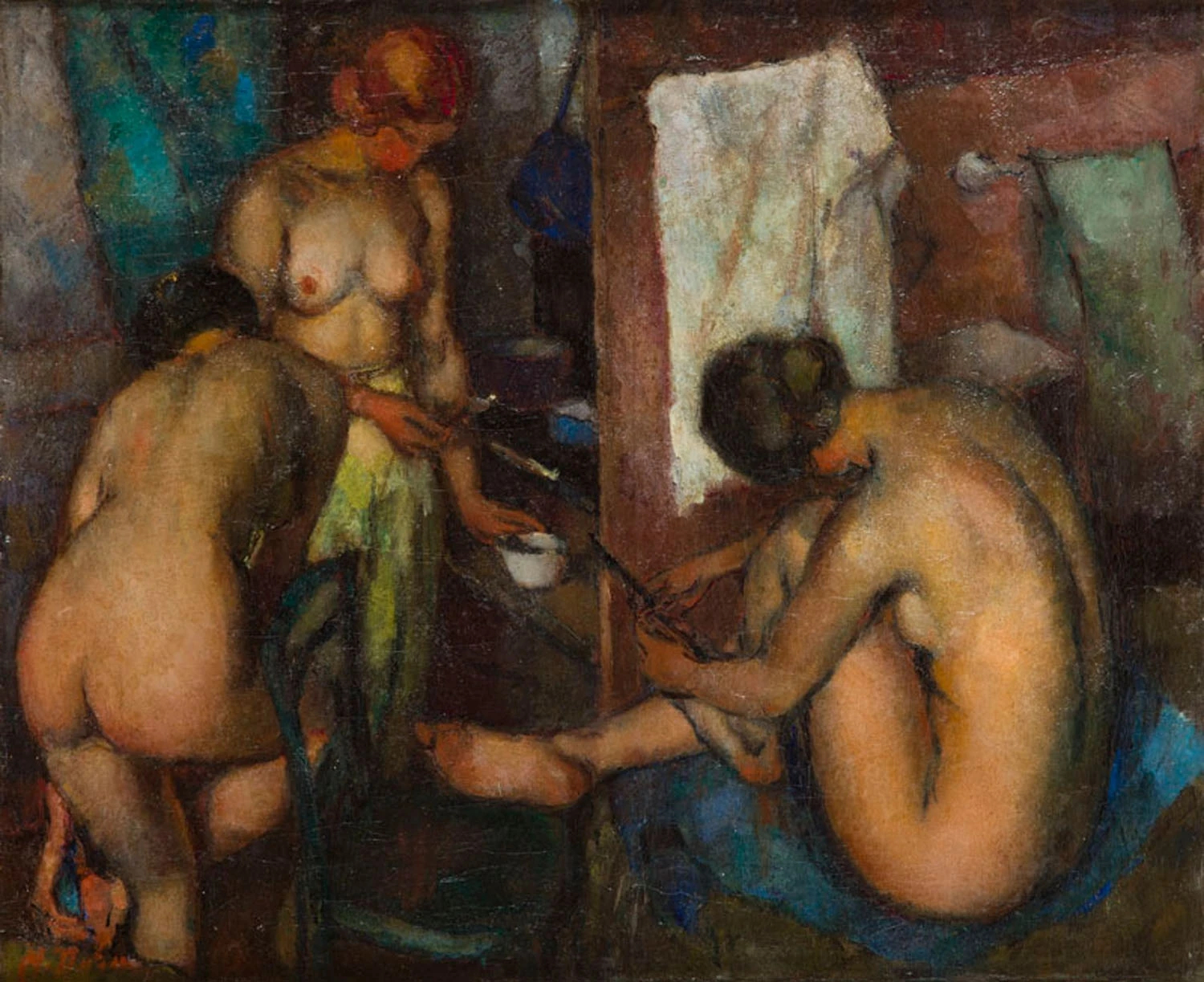 The Three Graces (Toilet) by Miron Duda