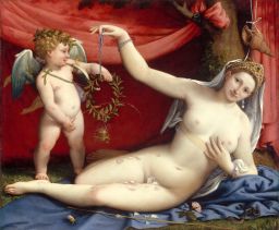 Venere e Cupido by Lorenzo Lotto