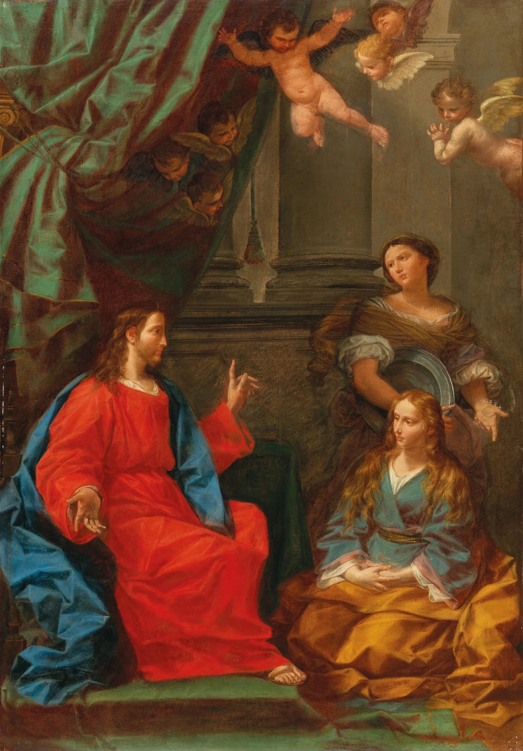 Christ in the house of Martha and Mary by Donato Creti