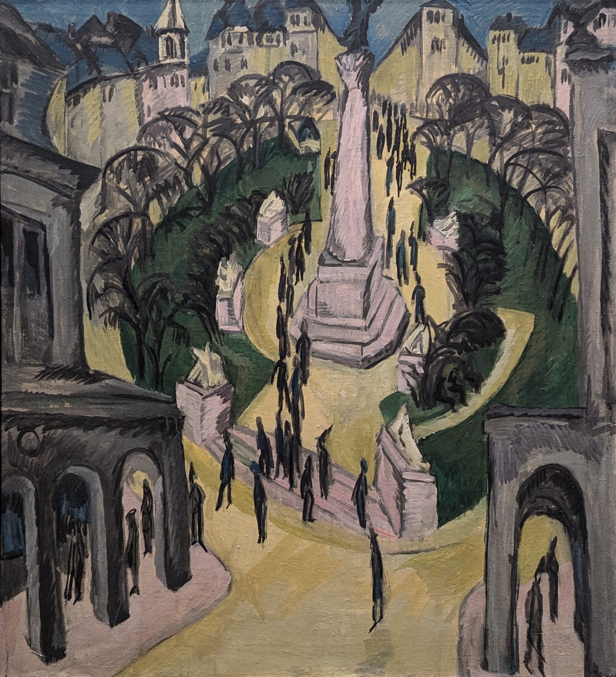 Der Belle-Alliance-Platz in Berlin by Ernst Ludwig Kirchner