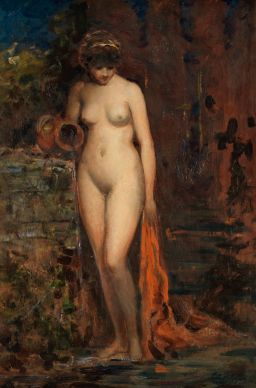 Standing nude bather by John Anster Fitzgerald