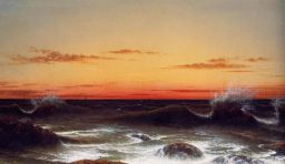 Seascape - Sunset by Martin Johnson Heade