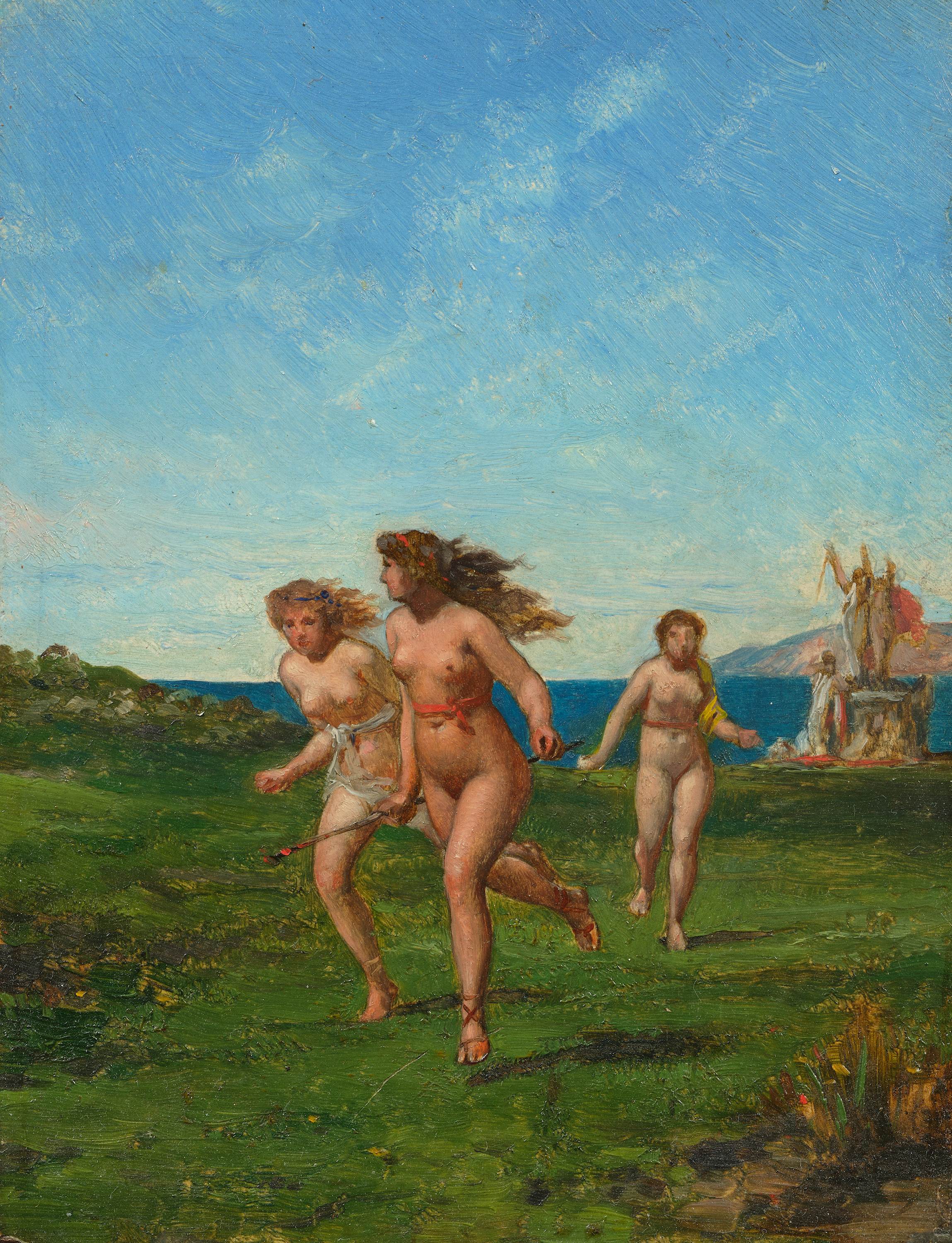 Pentheus pursued by the Maenads, Charles Gleyre