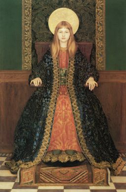 The Child Enthroned by Thomas Cooper Gotch