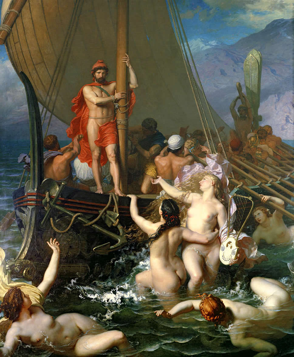 Ulysse et Les Sirènes by Léon Belly