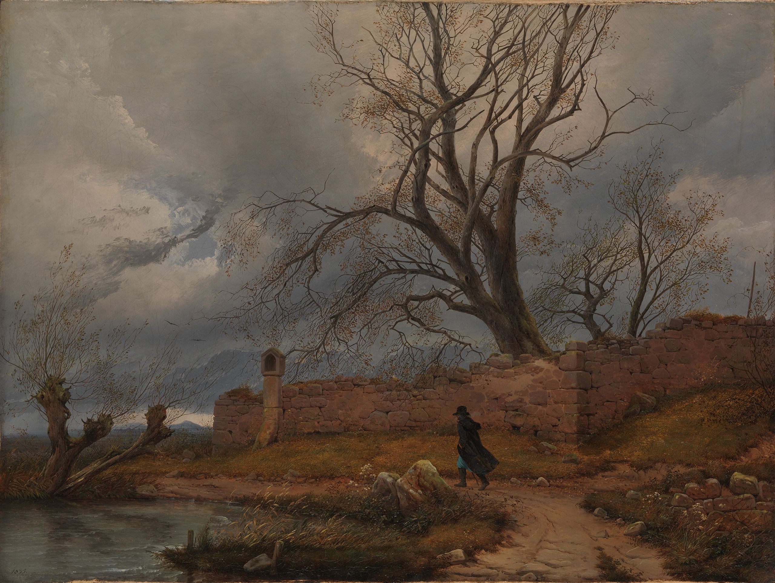 Wanderer in the Storm by Carl Julius von Leypold