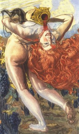 L'Ame du vin by Carlos Schwabe