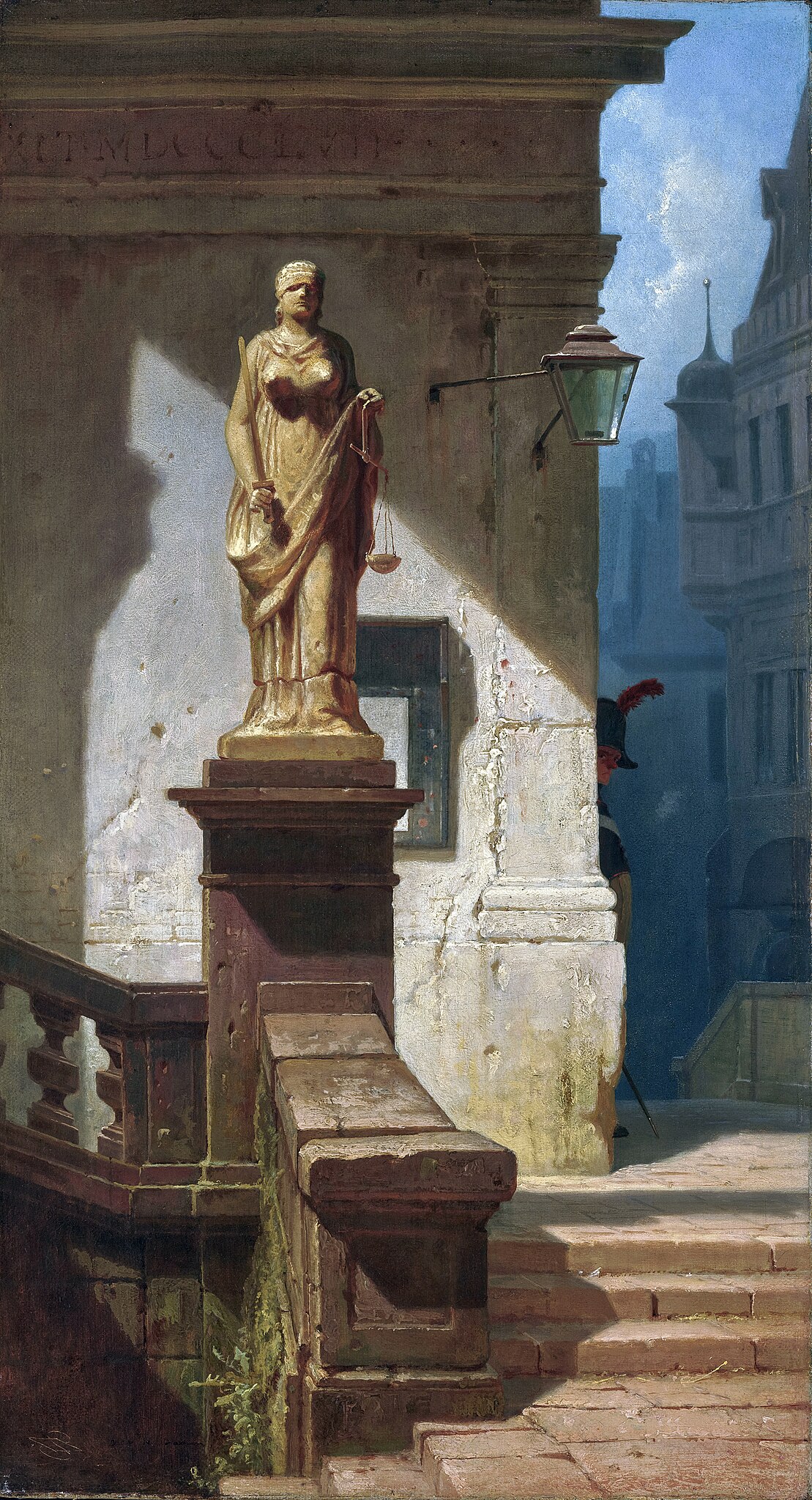 Das Auge des Gesetzes (Justitia) by Carl Spitzweg