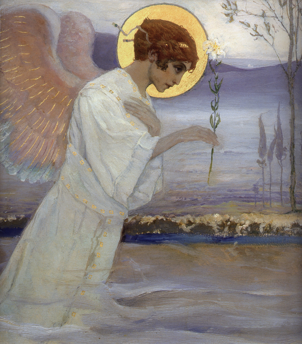 The Annunciation: The Angel Gabriel by Mikhail Nesterov