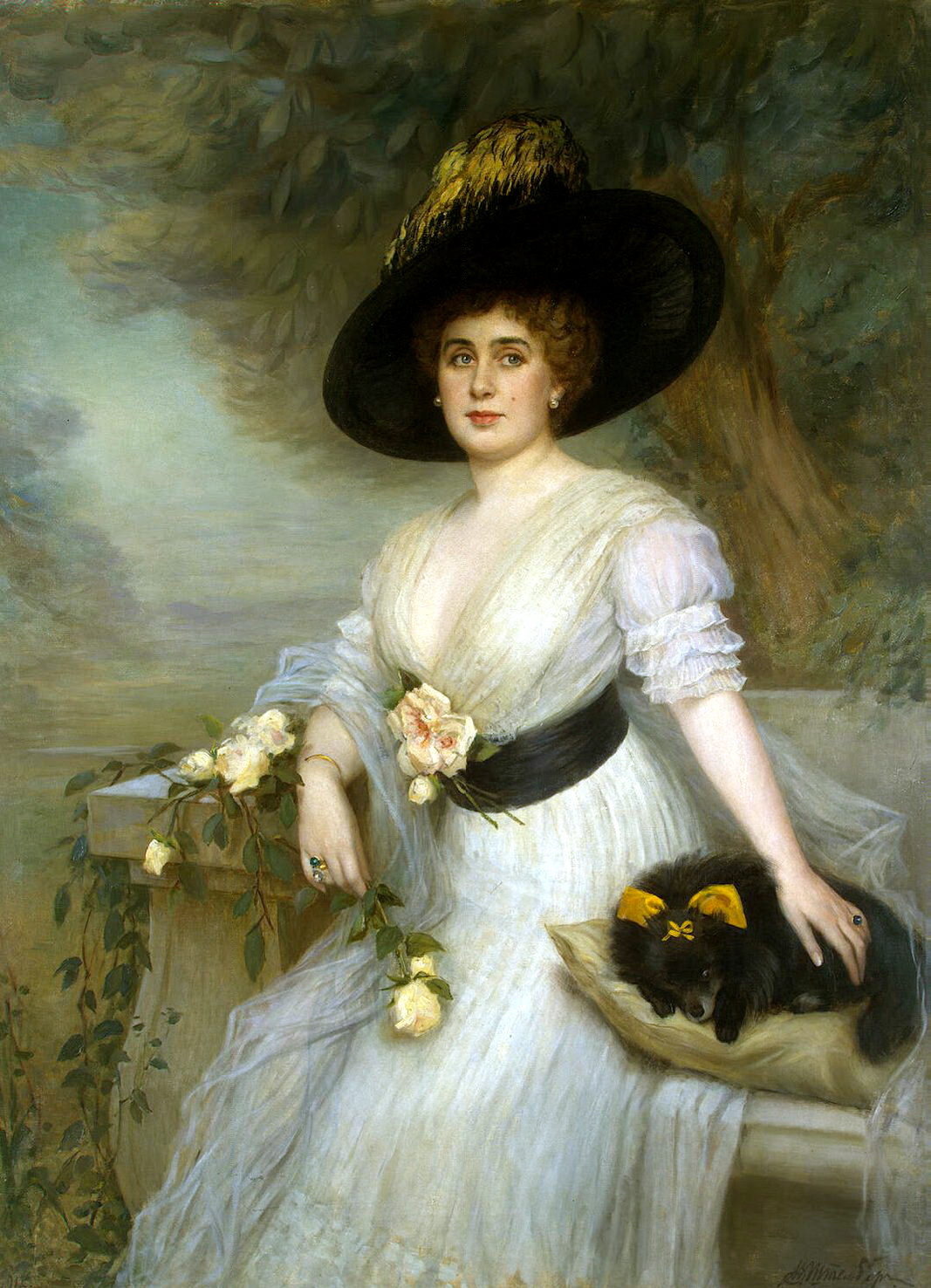 Baroness Daria Evgenievna von Grevenits, née Beauharnais (1870-1937) by Viktor Karlovich Shtember