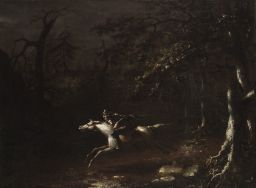 Ichabod Crane Flying from the Headless Horseman by John Quidor