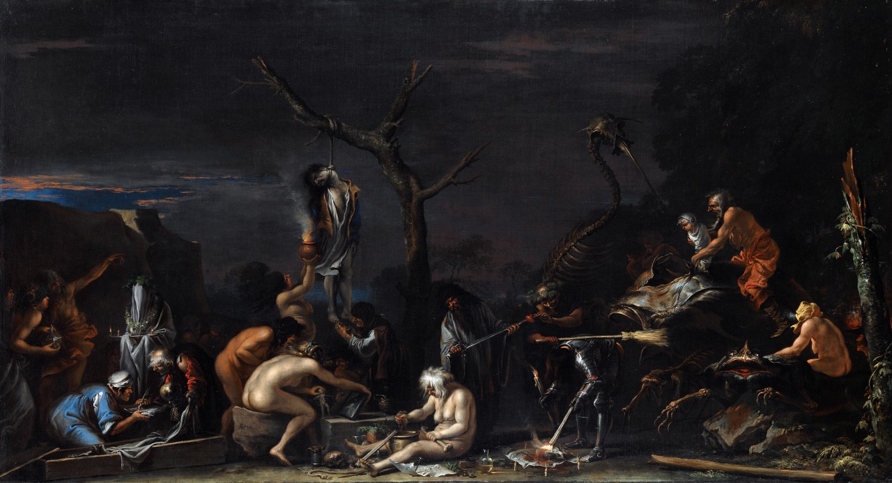 Witches at their Incantations by Salvator Rosa