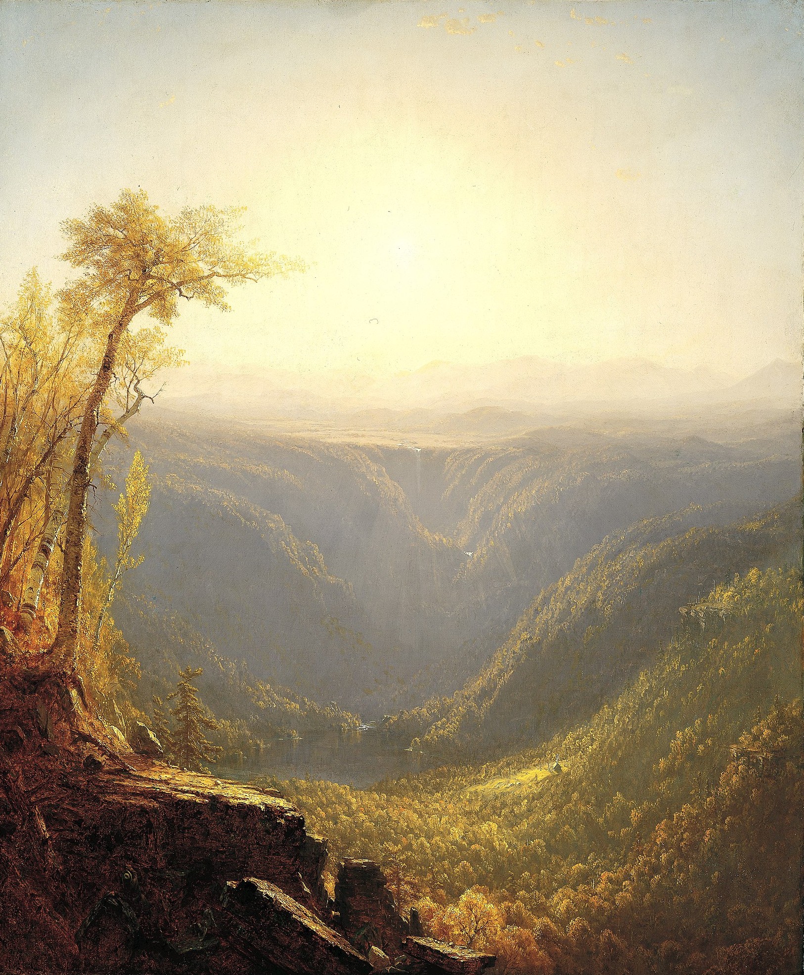 A Gorge in the Mountains (Kauterskill Clove) by Sanford Robinson Gifford