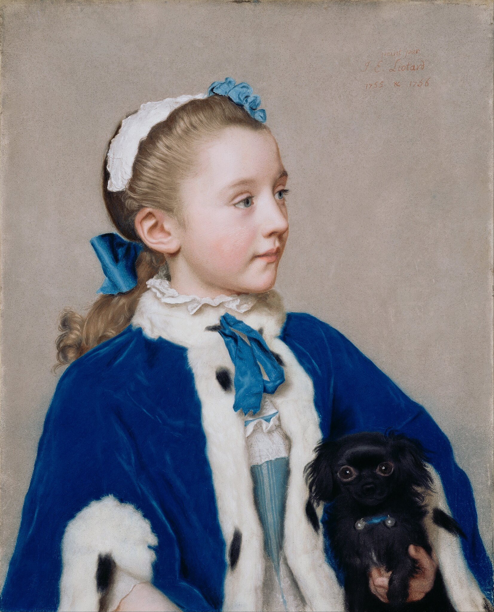 Portrait of Maria Frederike van Reede-Athlone at Seven Years of Age, Jean-Étienne Liotard