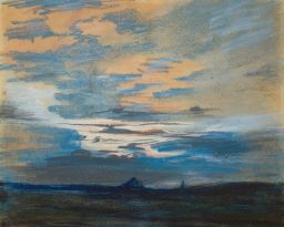 Coucher de soleil by Eugène Delacroix