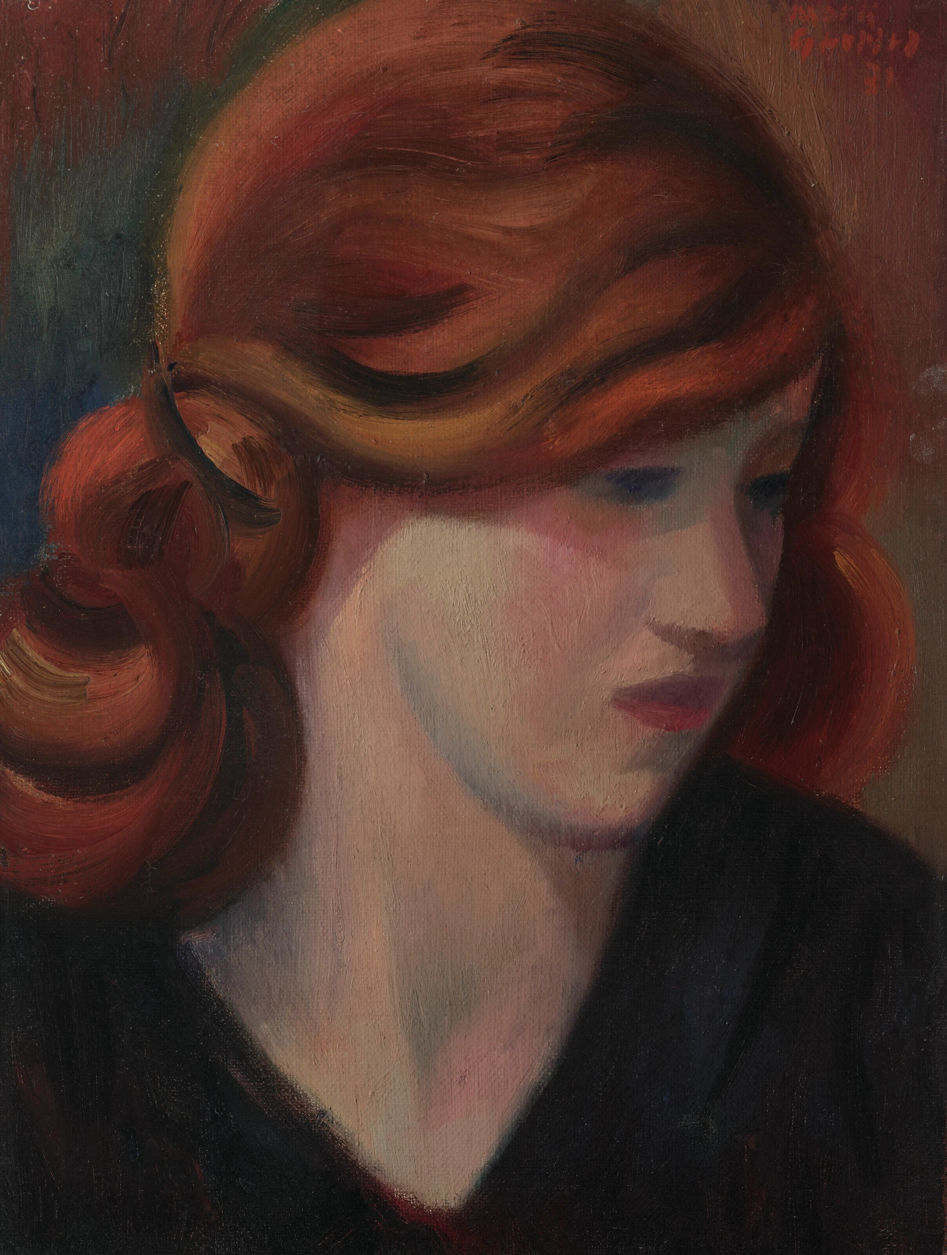 Portrait of Jean Kemp, Mark Gertler