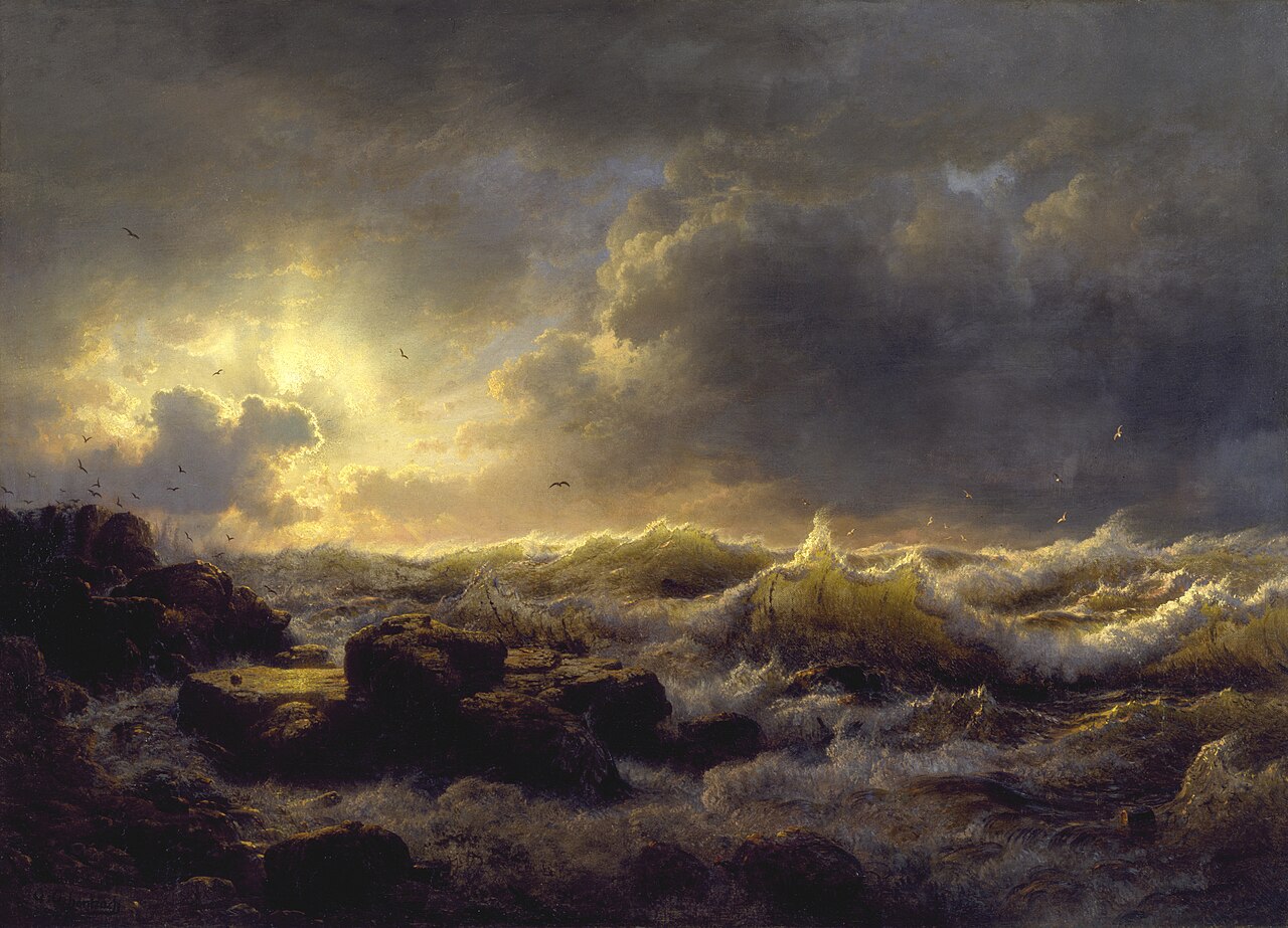 Clearing Up, Coast of Sicily by Andreas Achenbach