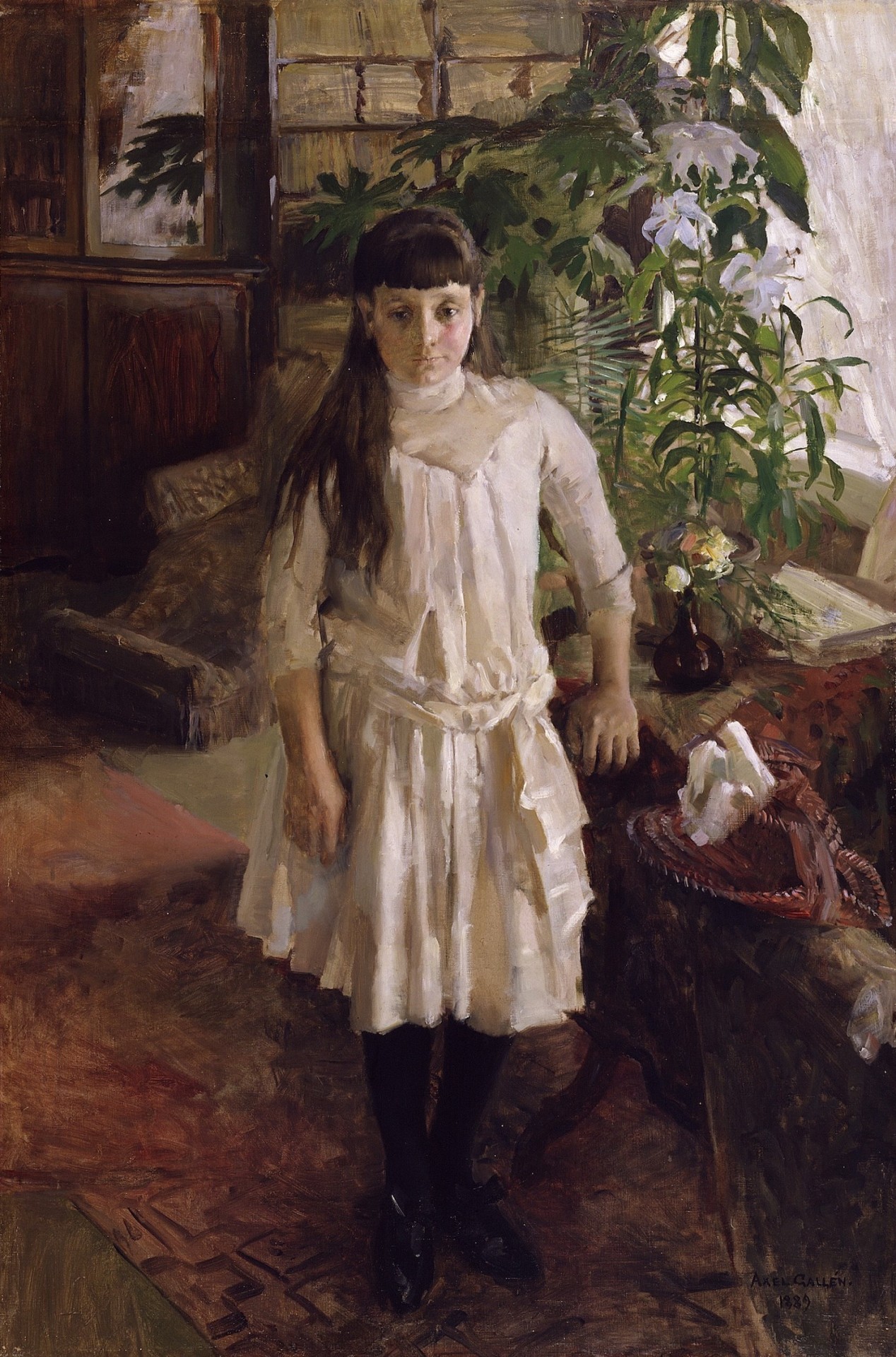 Portrait of Sissi Serlachius, Akseli Gallen-Kallela