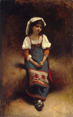 Femme italienne by Léon Bonnat