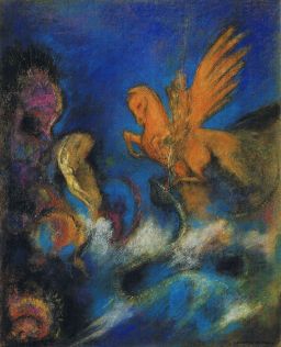 Roger and Angelica by Odilon Redon