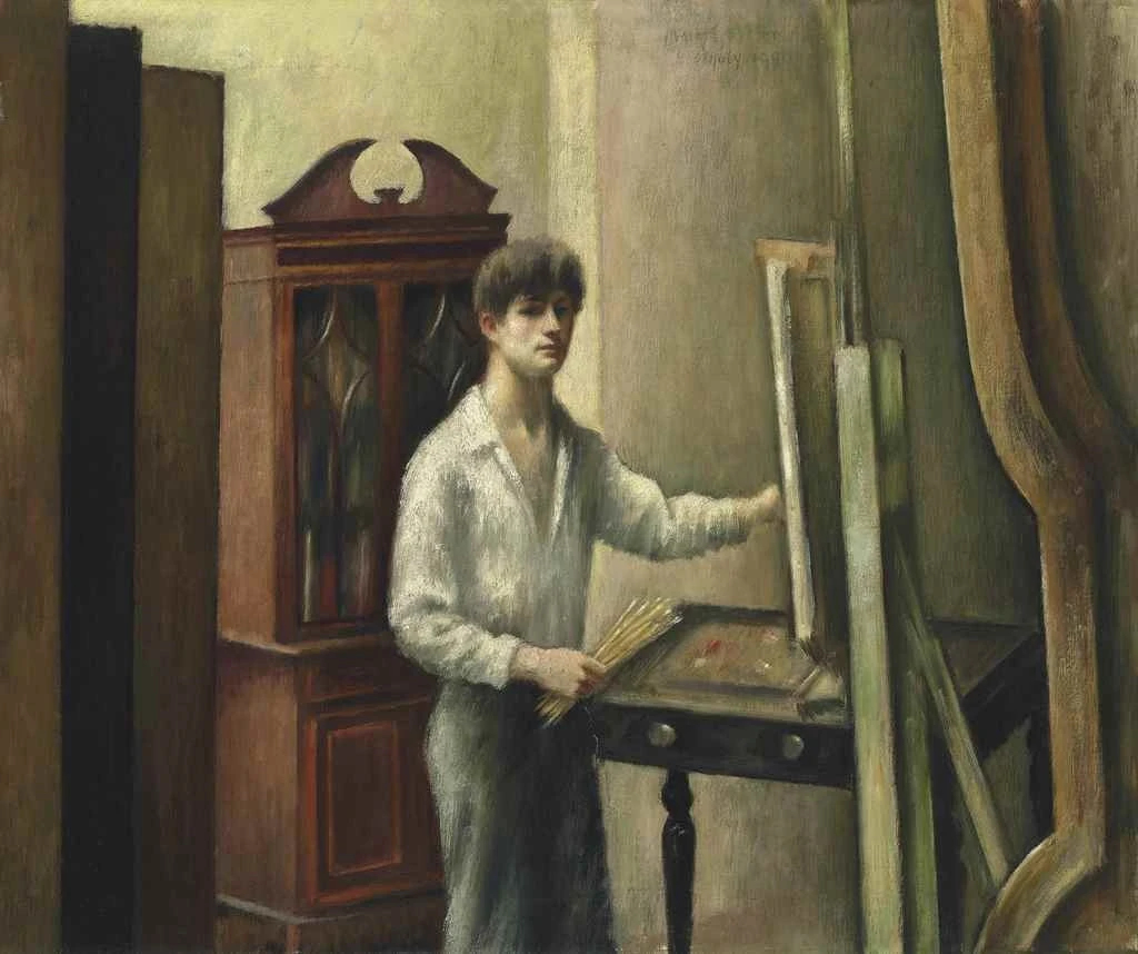 The Artist in his Studio by Mark Gertler