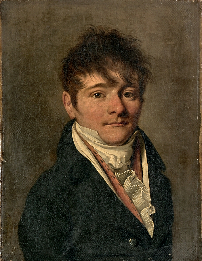 Portrait d’homme à la cravate blanche et gilet rouge by Louis-Léopold Boilly