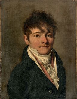 Portrait d’homme à la cravate blanche et gilet rouge by Louis-Léopold Boilly