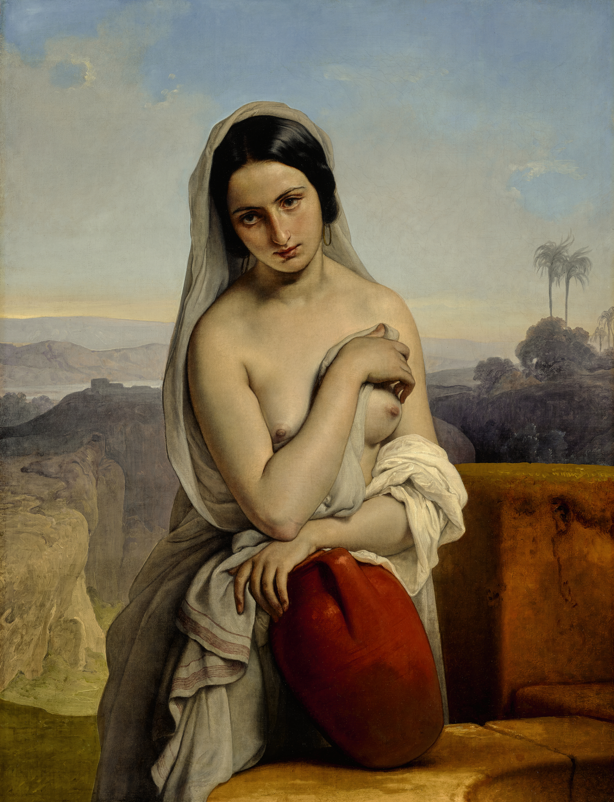 Rebecca at the well, Francesco Hayez