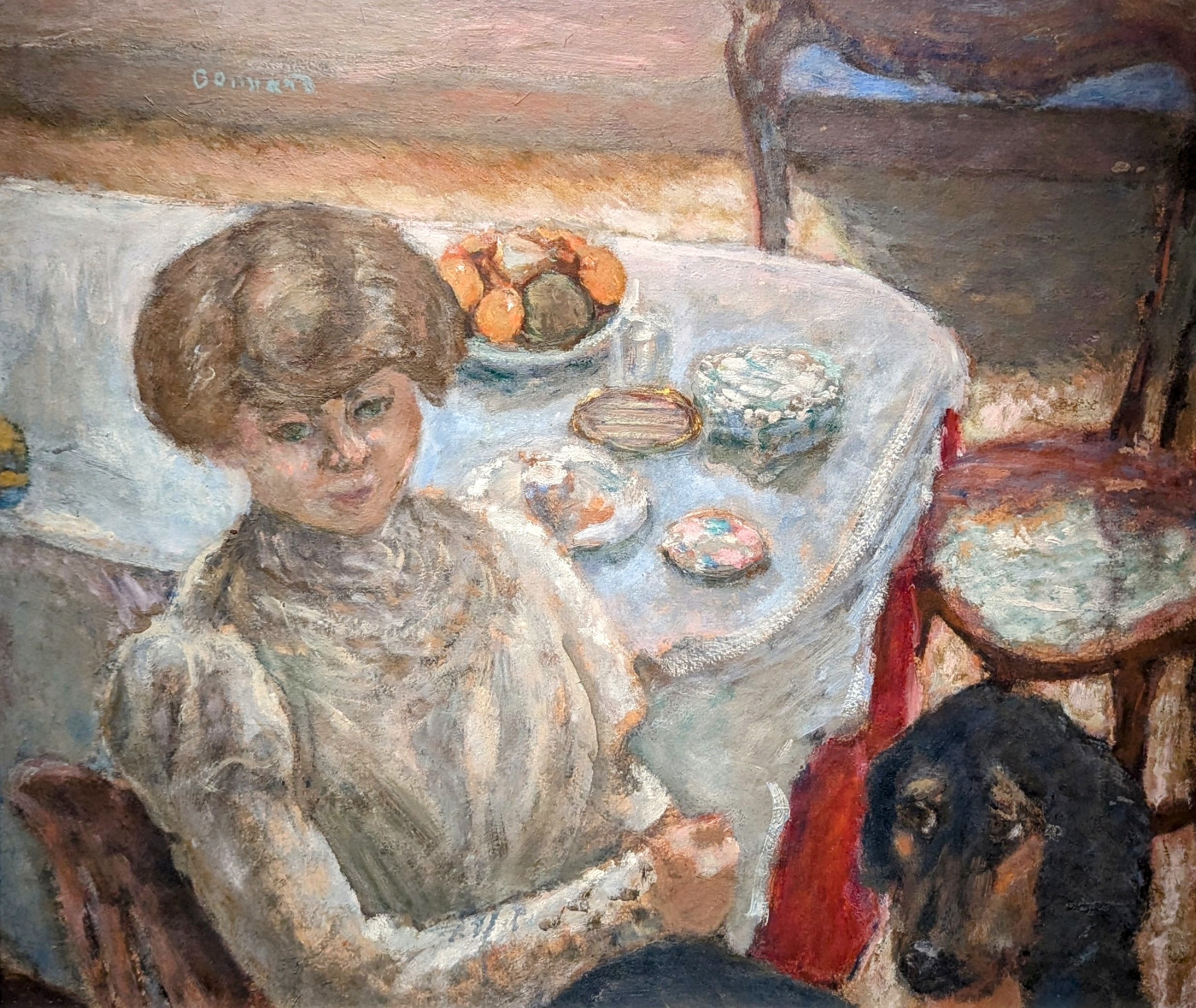 Black or the Woman with the Dog by Pierre Bonnard