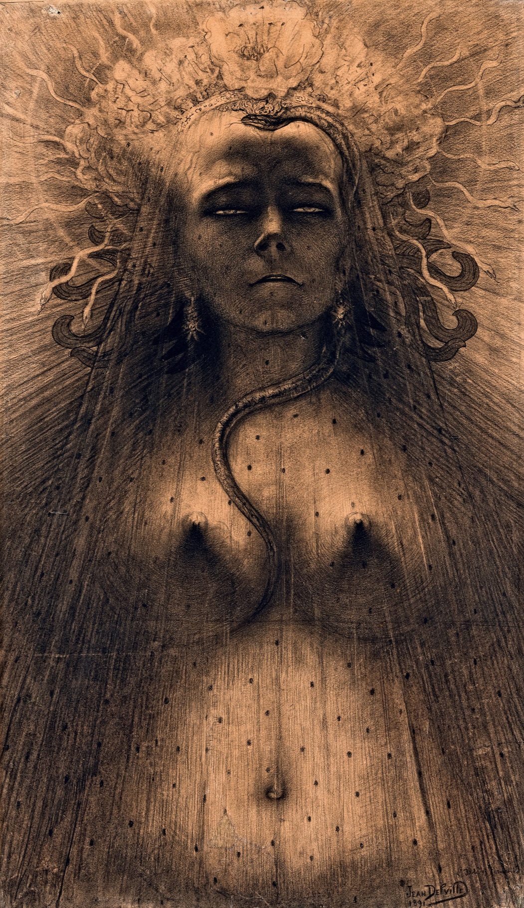 The Idol of Perversity by Jean Delville