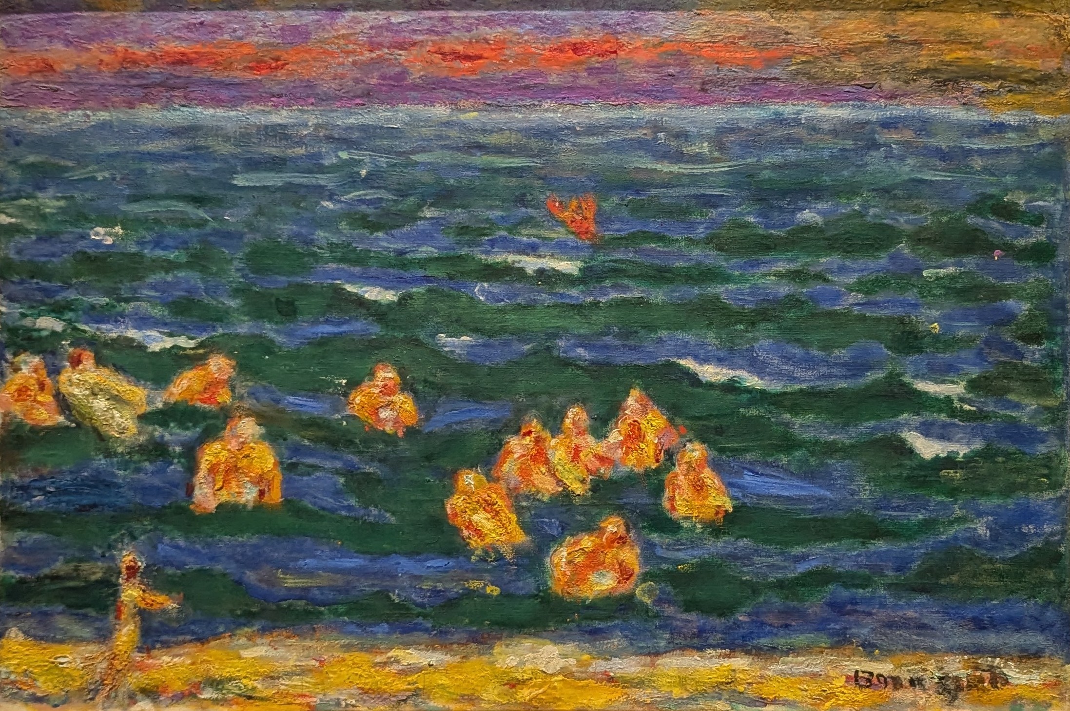 Baigneurs à la fin du jour by Pierre Bonnard